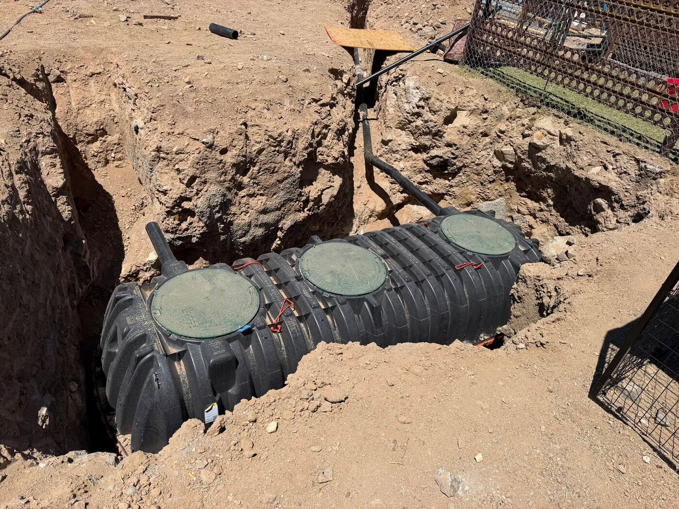 Septic tank installation